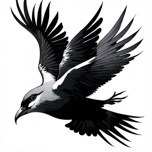 Japanese Bird tattoo design idea