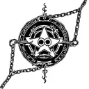 Alice in chains band design tattoo design idea