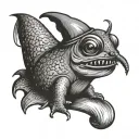 Slug drinking beer where it says beer blegh tattoo design idea