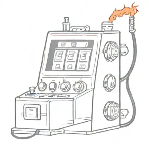 burning slot machine with three sixes 666 tattoo design idea