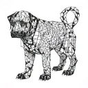 Black Labs tattoo design idea