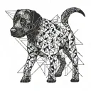 Black Labs tattoo design idea