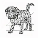Black Labs tattoo design idea