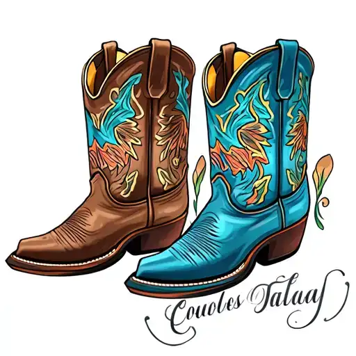 Cowboy Boot tattoo design idea