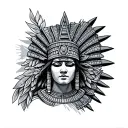 mayan tattoo design idea