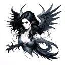 Morrigan tattoo design idea