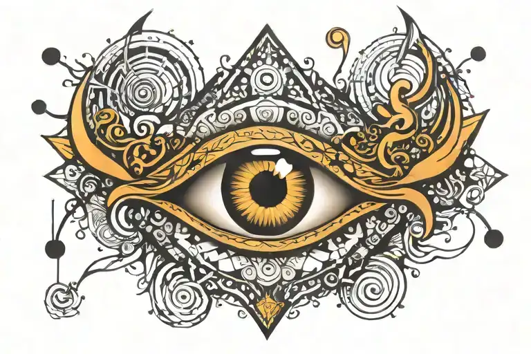 third eye tattoo design idea