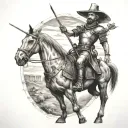don Quixote tattoo design idea