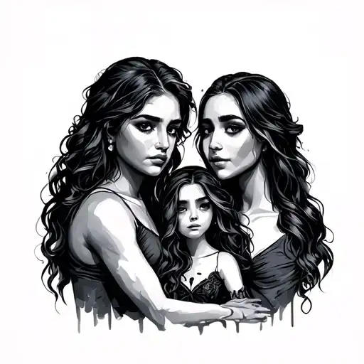 Broken Family tattoo design idea