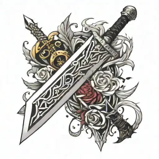 ._ Fantasy 7 Buster Sword tattoo design idea