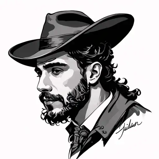 Julian in cursive tattoo design idea