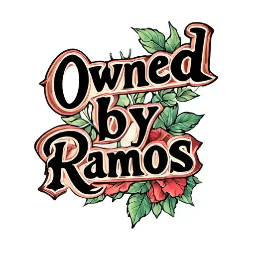 "Owned by Ramos" Owned by Ramos tattoo design idea