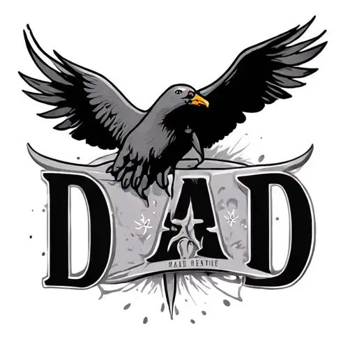 Dad Memorial tattoo design idea