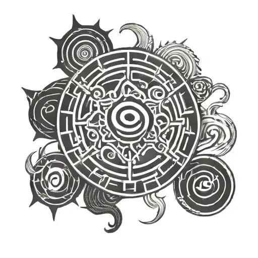 Naruto 8 trigram seal tattoo design idea