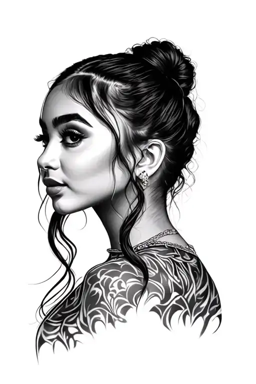 Ariana Grande tattoo design idea