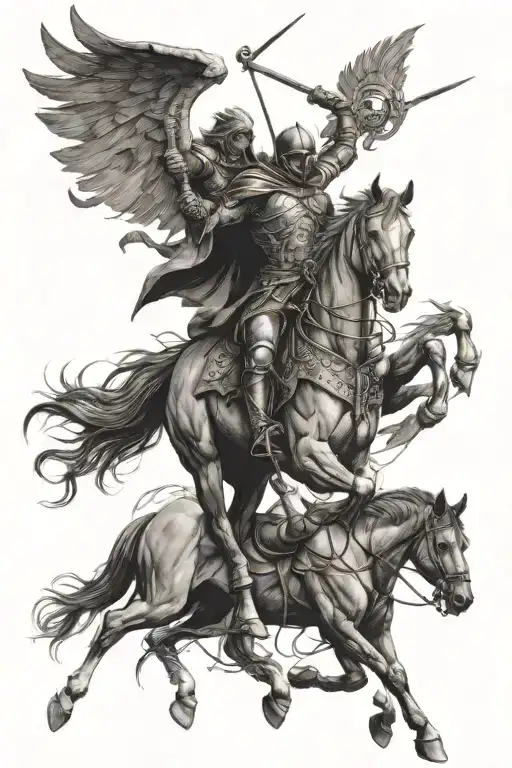 four horsemen of the apocalypse tattoo designs inspired tattoo design idea