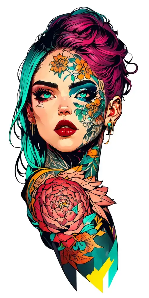 Cyberpunk 2077 tattoo design idea