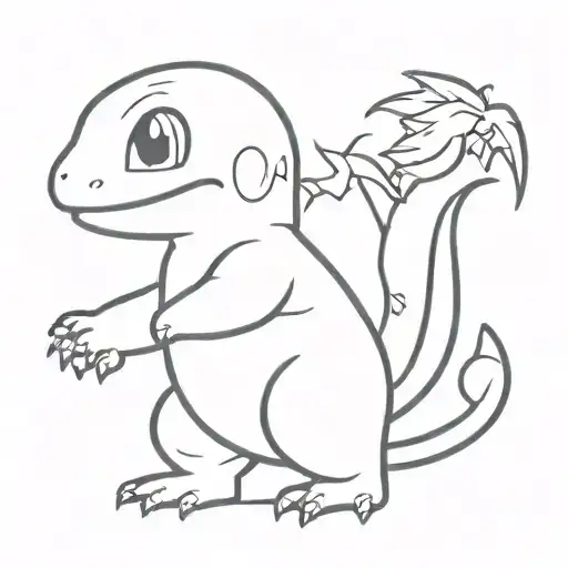 Charmander Pokémon tattoo design idea