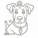 Scooby doo dog tag tattoo design idea