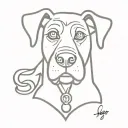Scooby doo dog tag tattoo design idea