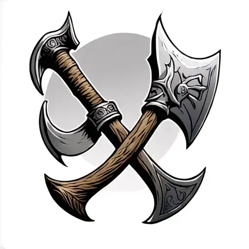Viking axe tattoo tattoo design idea