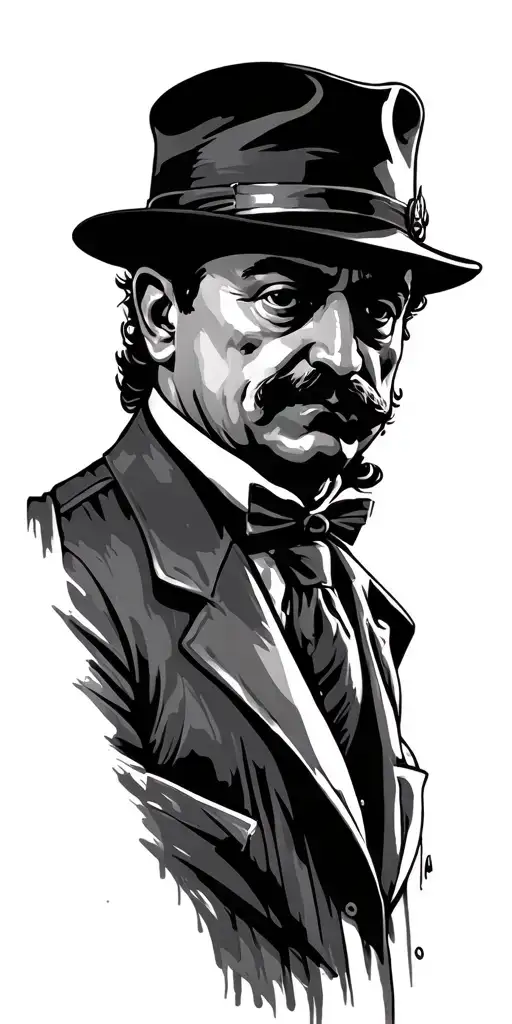 mafia boss tattoo design idea