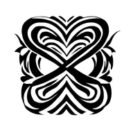 compus, endless love, infinity symbol tattoo design idea