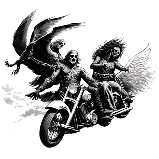 Ghost Riders In The Sky tattoo design idea