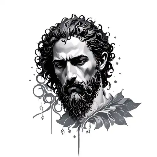 4 Stoic virtues tattoo design idea