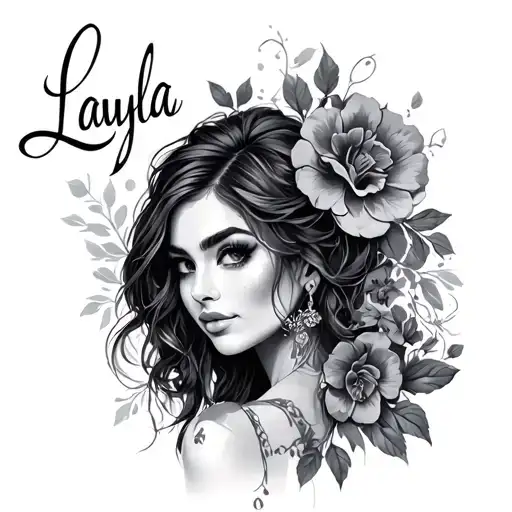 Layla tattoo design idea