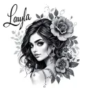 Layla tattoo design idea