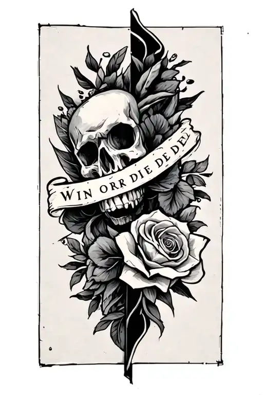 Win or die forearm tattoo tattoo design idea