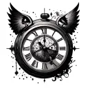 Time Machine tattoo design idea