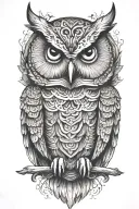 owl tattoo design idea