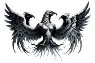 phoenix angels tattoo design idea