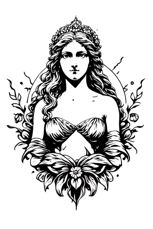 Aphrodite the goddess of love tattoo tattoo design idea