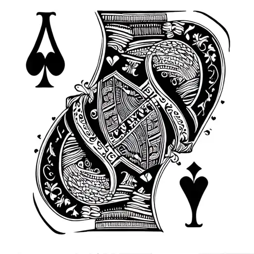 7 of spades 2 of diamonds tattoo design idea