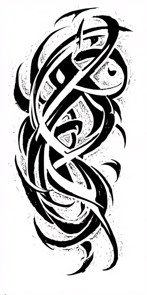 Arabic Calligraphy tattoo design idea