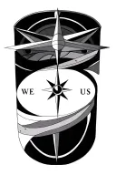 compass tattoo design idea