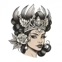 tiara tattoo design idea