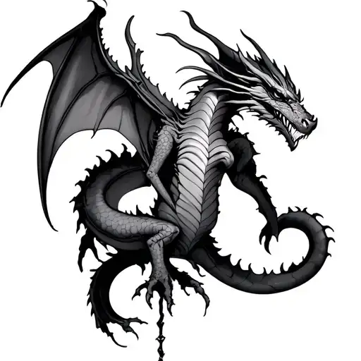 Dragon Succubus Womb Tattoo tattoo design idea