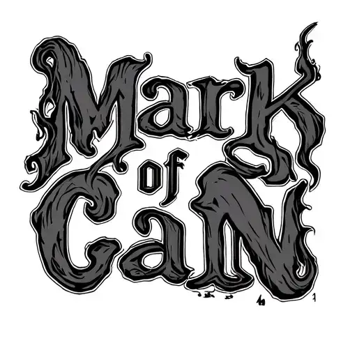 "Mark of Cain " 12/04/1952 tattoo design idea