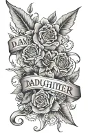 daughter name tattoo for men  tattoo design idea