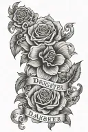 daughter name tattoo for men  tattoo design idea