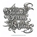 Williams in cursive writing tattoo design idea