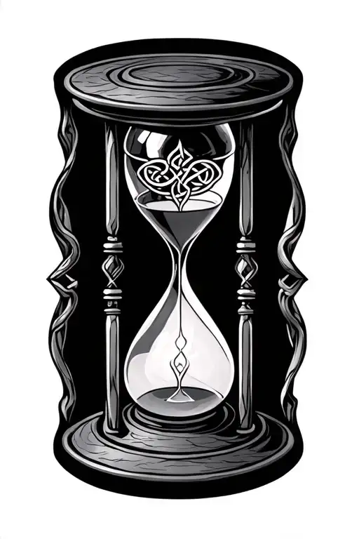 Celtic hourglass tattoo design idea
