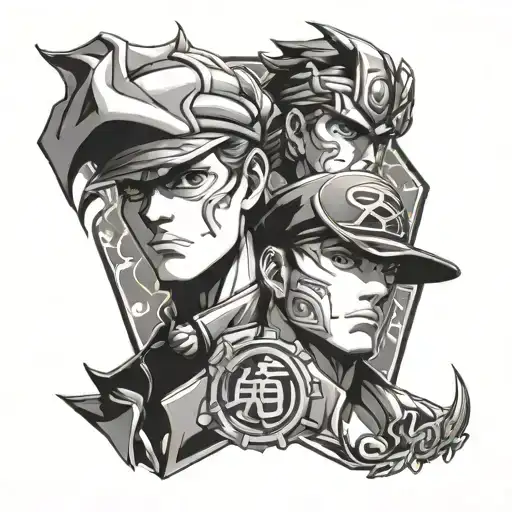 jojo bizarre adventure tattoo design idea