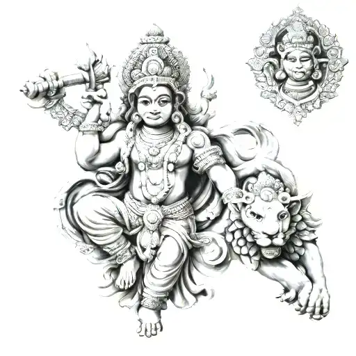 brahma vishnu maheswar tattoo design idea