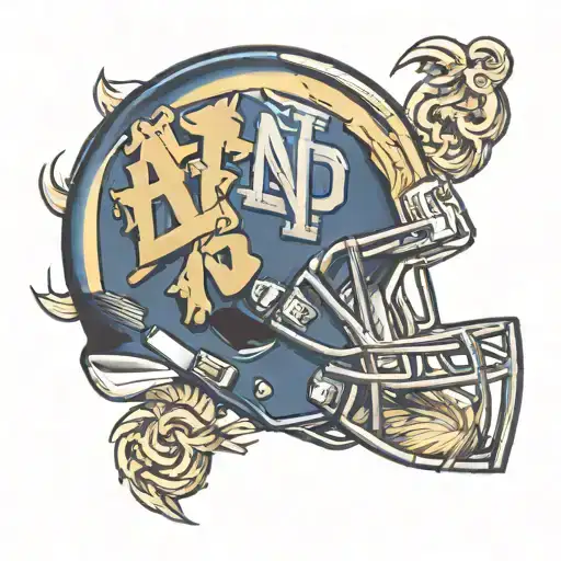 Notre Dame football team tattoo design idea
