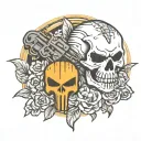 the punisher tattoo design idea